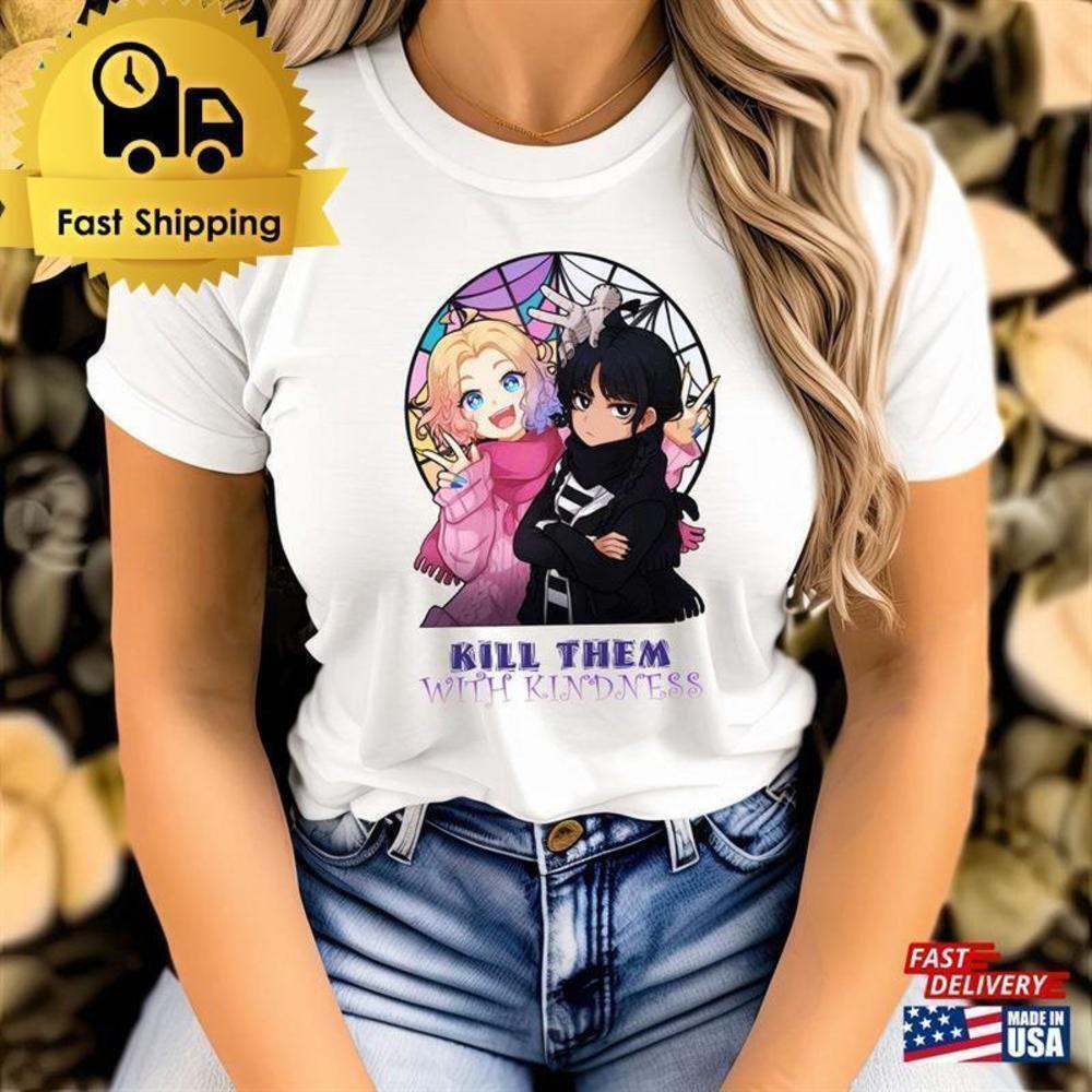 Wednesday Enid Addams Aesthetic Gothic Fan Graphic Classic Unisex T-Shirt